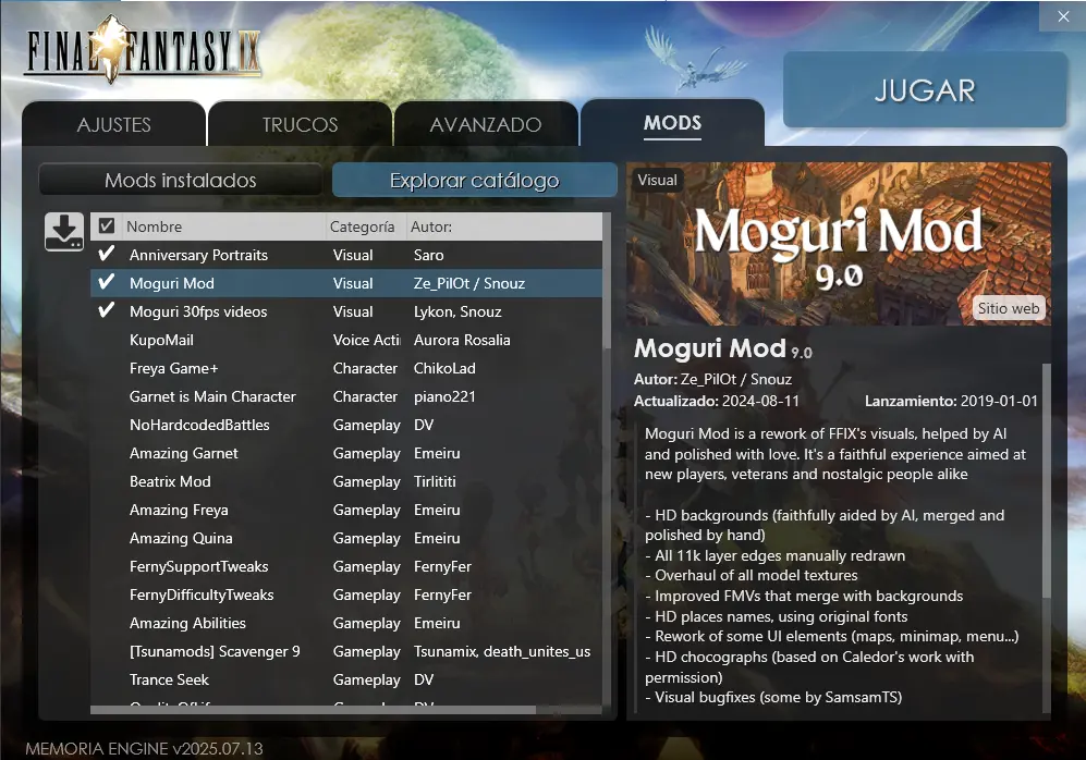 FF9 - Catalogo de Mods