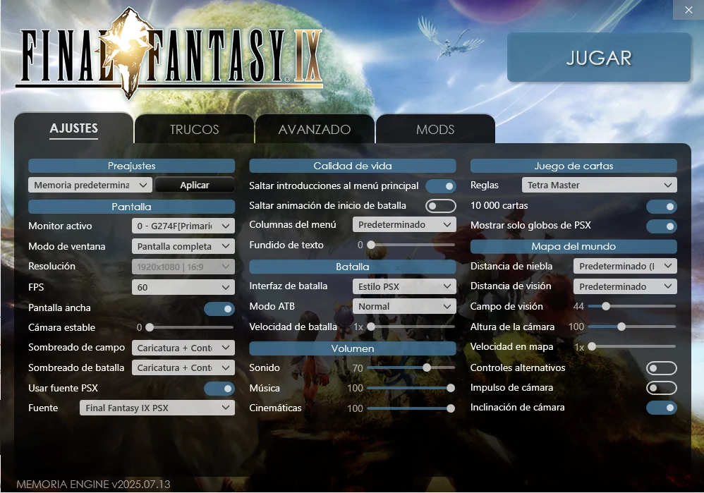 FF9 - Launcher Memoria