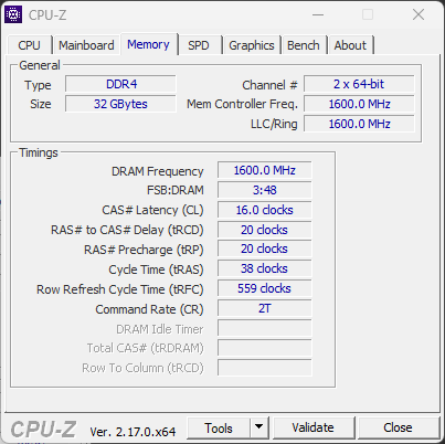 CPU-Z - 3 (Memory)